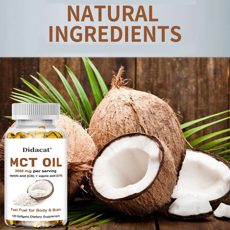 Mct Oil Coconut - 순수 MCT 오일 캡슐 3000mg, 코코넛,