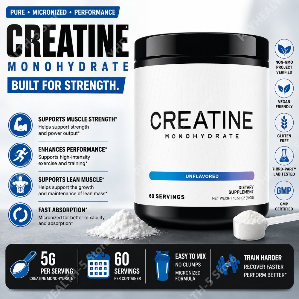 Creatine Monohydrate Powder - 크레아틴 모노하이드레이트 파우더 5000mg 60회분 무향