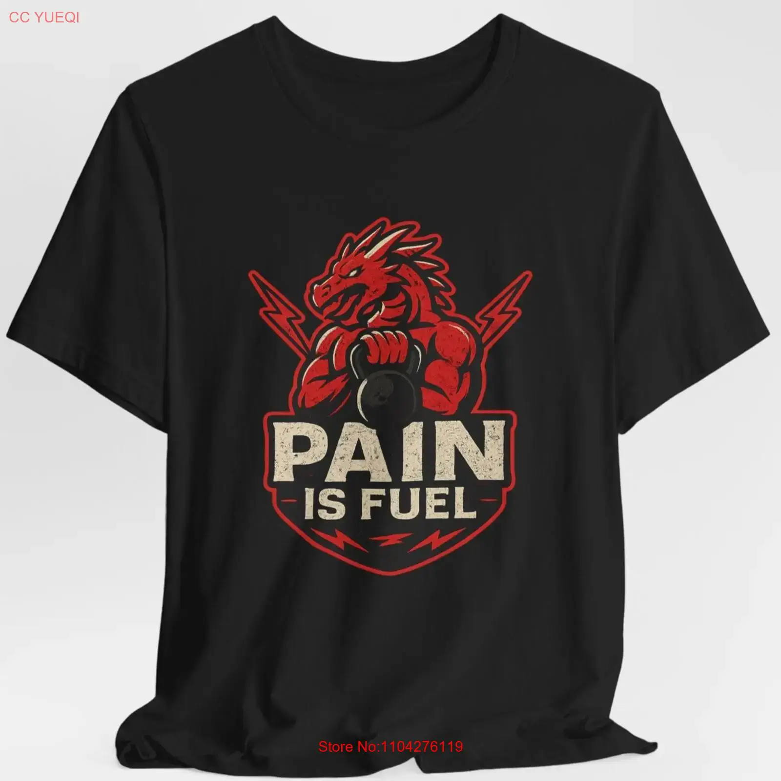 Fuel Fitness & Nutrition Oakbank - Pain Is Fuel Dragon Gym T