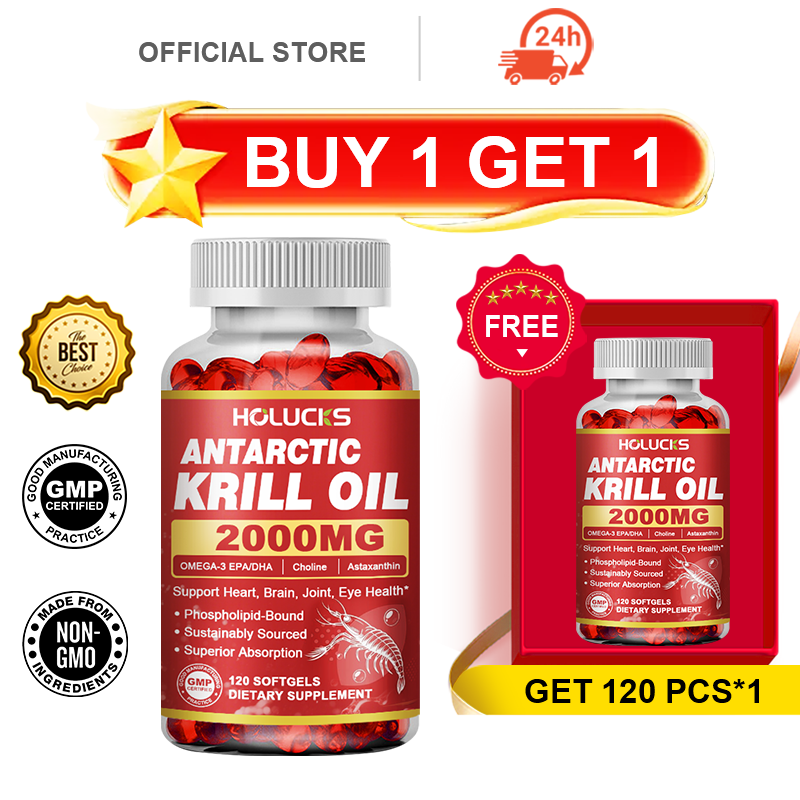 Krill Oil Supplement - 홀럭스 남극 크릴 오일 보충제, 오메가-3