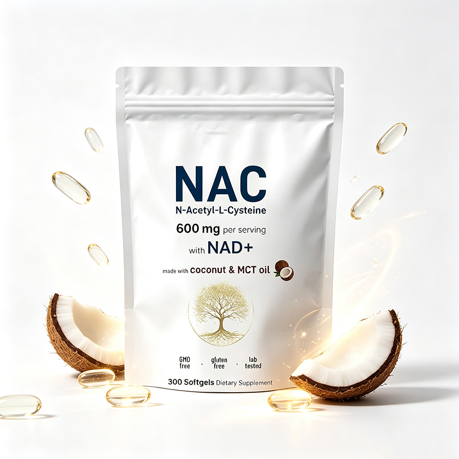 Mct Oil Coconut - NAC 600mg 소프트젤 (NAD+ 코코넛 MCT
