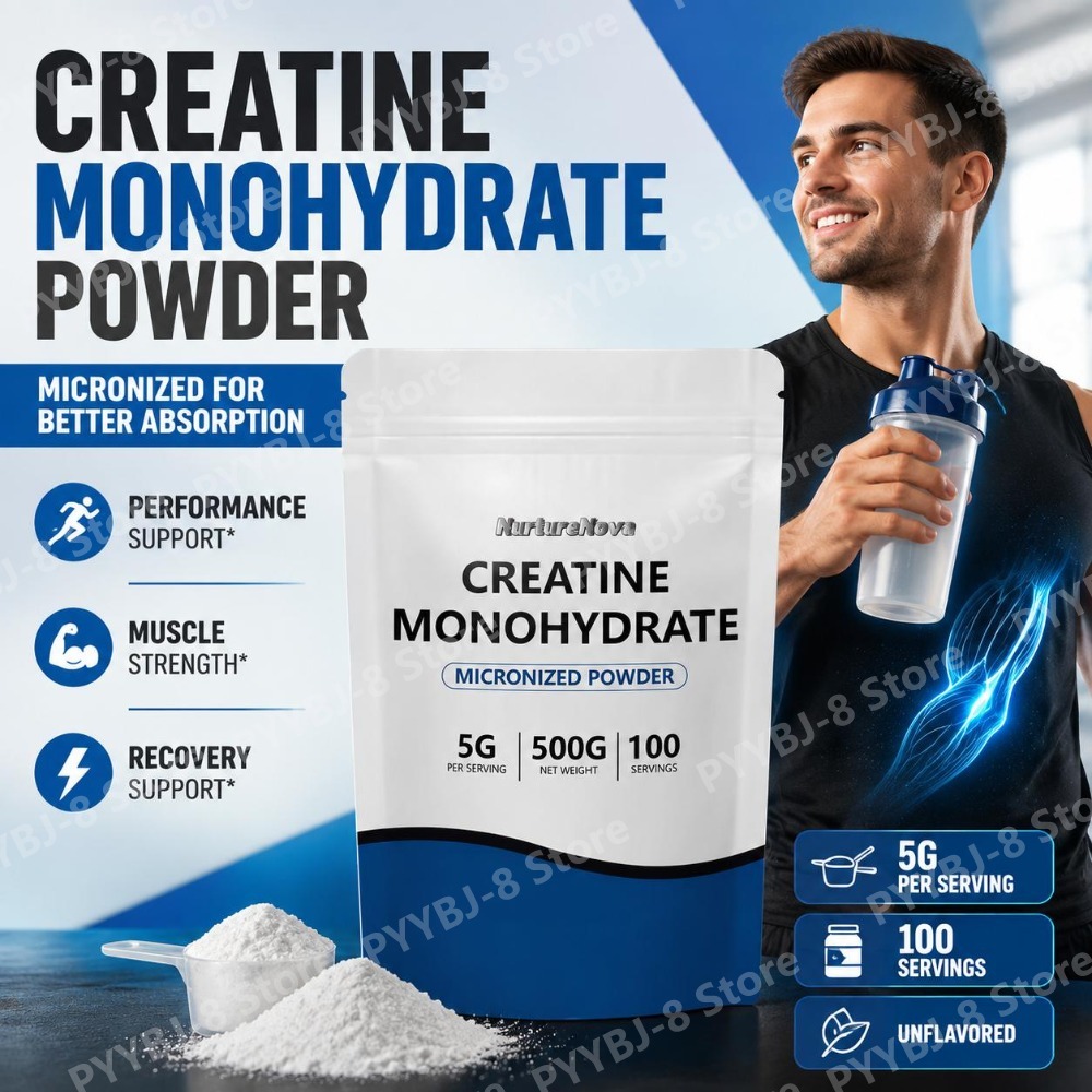 Creatine Monohydrate Powder - 뉴처노바 크레아틴 모노하이드레이트 파우더 미크로화된 헬스