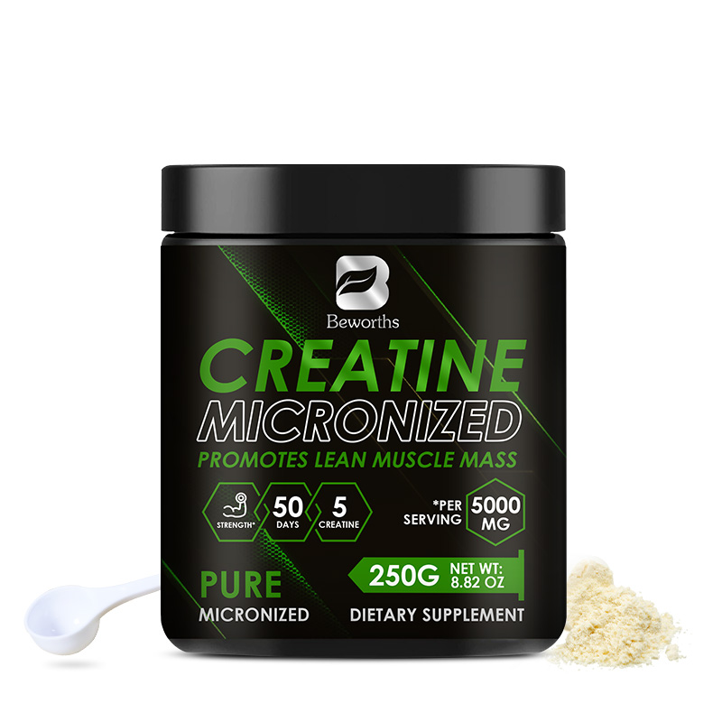 Creatine Monohydrate Powder - Beworths 크레아틴 일수화물 분말, 운동 전