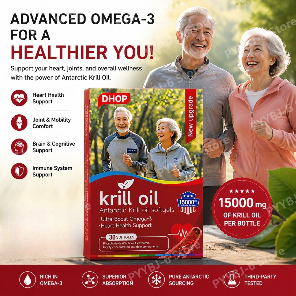 Krill Oil Supplement - 남극 크릴 오일 15000mg 30소프트젤 1회