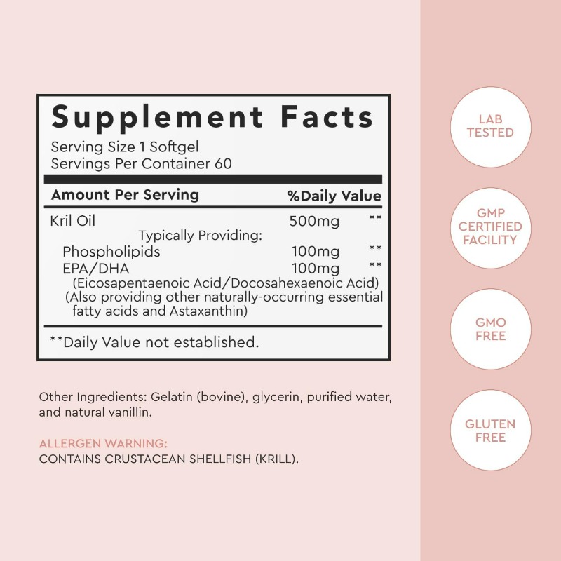 남극 크릴 오일 500mg 인지질 보충제, EPA/DH - Krill Oil Supplement 리뷰 및 가격