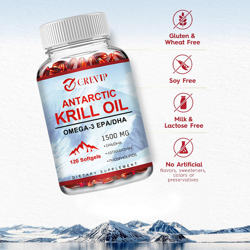 남극 크릴 오일 보충제 - 심장, 뇌, 관절 건강을 위 - Krill Oil Supplement 리뷰 및 가격