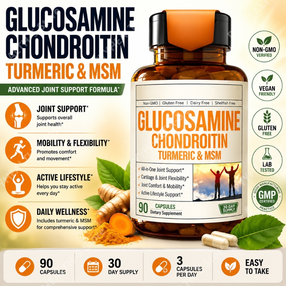 글루코사민 콘드로이틴 MSM 캡슐 (강황 & 보스웰리아 - Glucosamine Chondroitin Joint 리뷰 및 가격