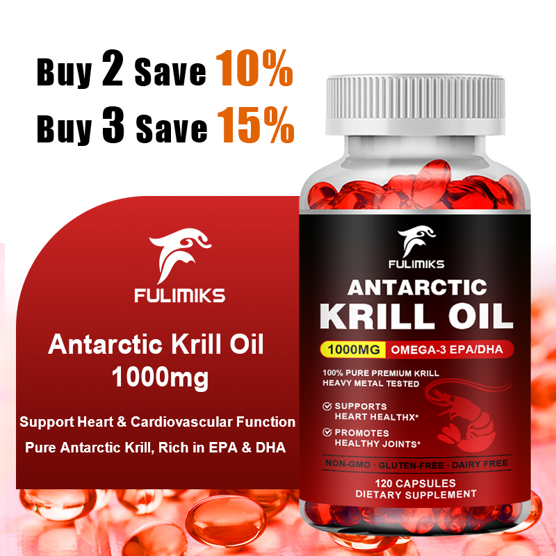 천연 크릴 오일 1000mg 보충제, 아스타잔틴 & 오 - Krill Oil Supplement 리뷰 및 가격