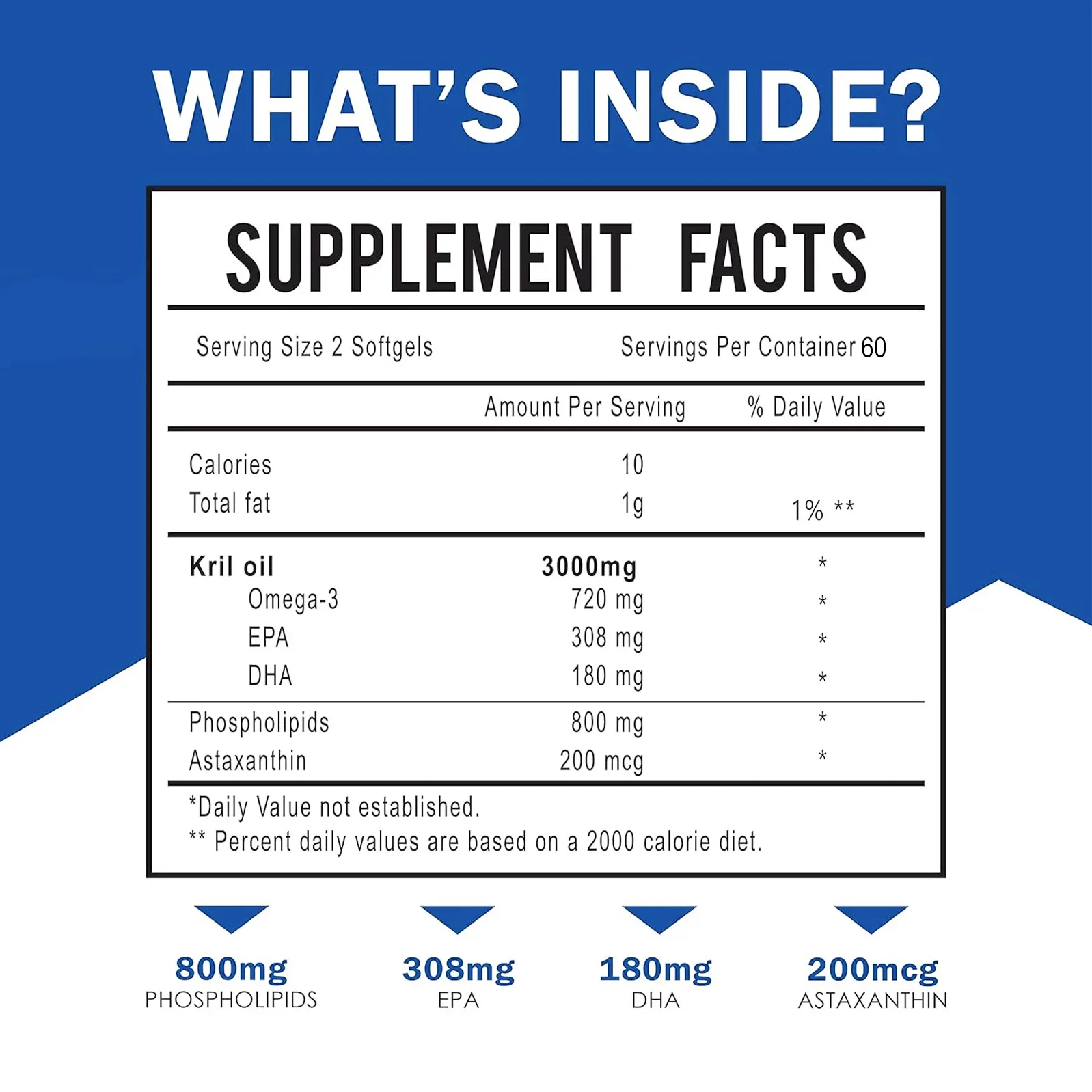 남극 크릴 오일 3000mg - 오메가-3 EPA, D - Krill Oil Supplement 리뷰 및 가격