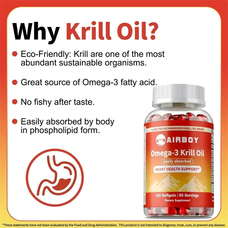 오메가-3 크릴 오일 (EPA, DHA, 아스타잔틴 함 - Krill Oil Supplement 리뷰 및 가격
