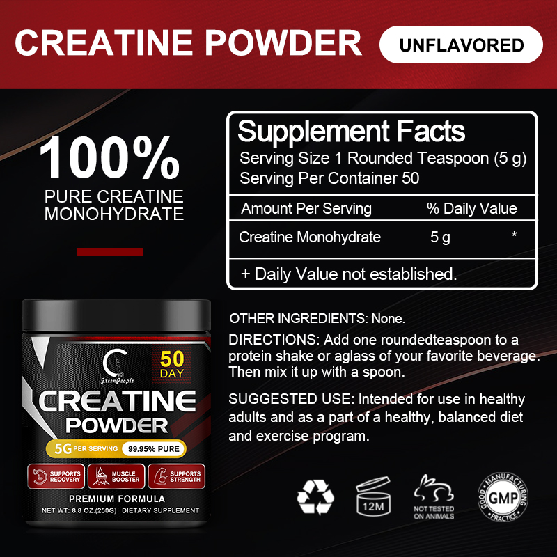 GPGP 그린피플 크레아틴 모노하이드레이트 파우더 크레 - Creatine Monohydrate Powder 리뷰 및 가격