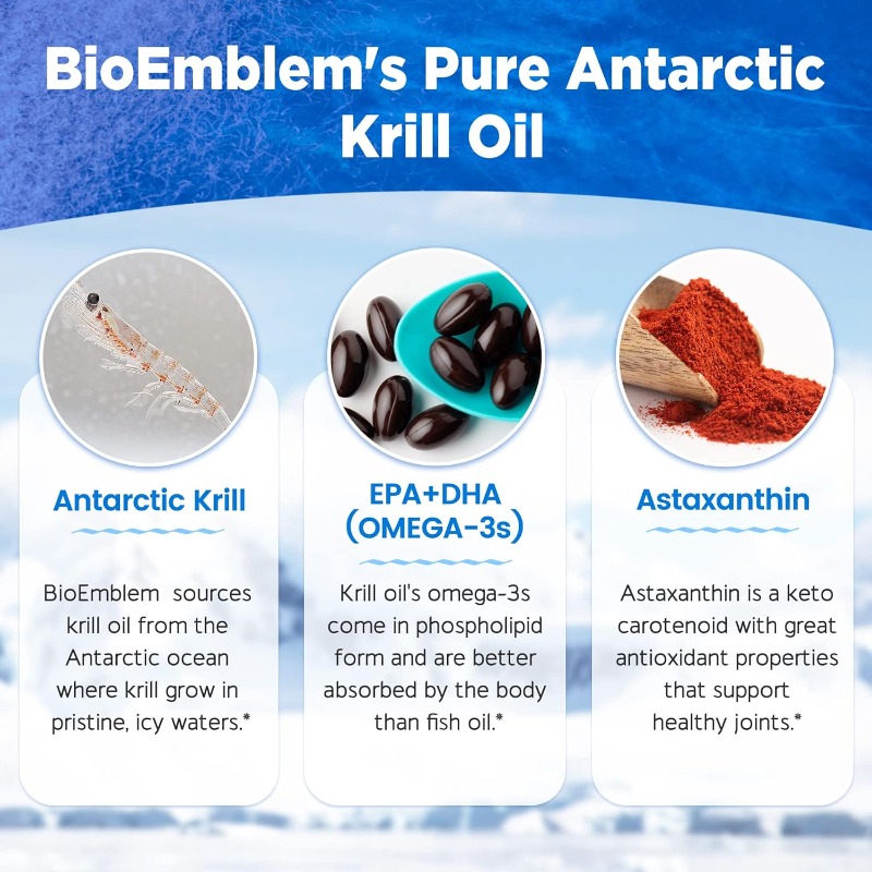 남극 크릴 오일 보충제 1000mg |   EPA+DH - Krill Oil Supplement 리뷰 및 가격