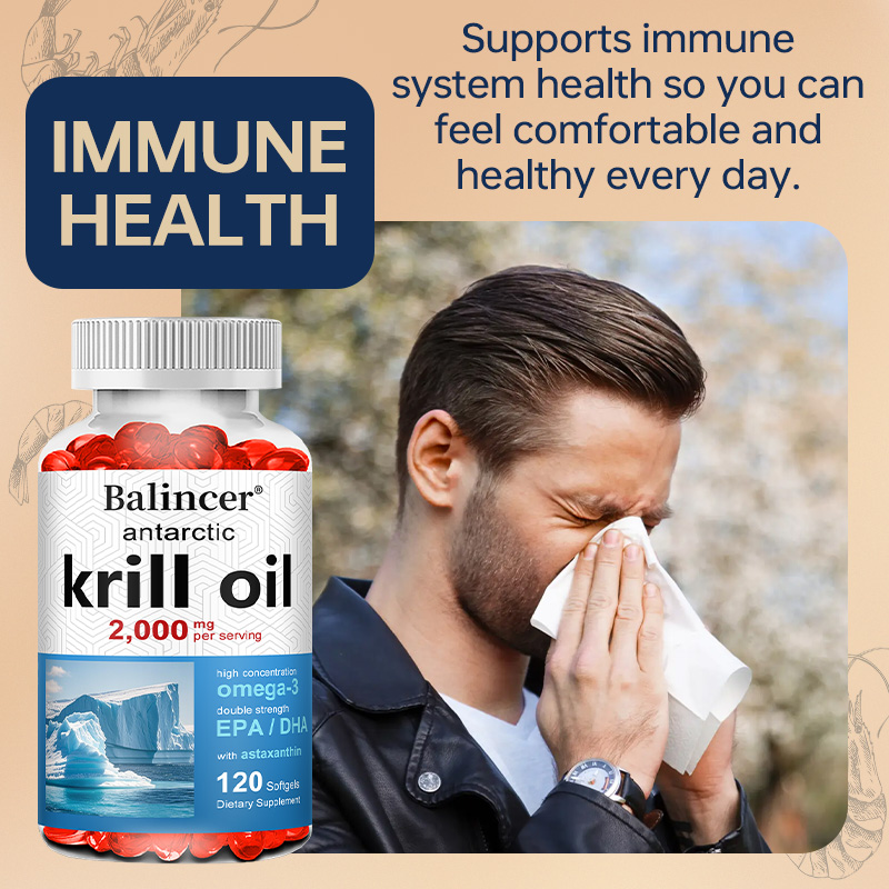 남극 크릴 오일 2000mg 보충제, 3배 강도의 천연 - Krill Oil Supplement 리뷰 및 가격